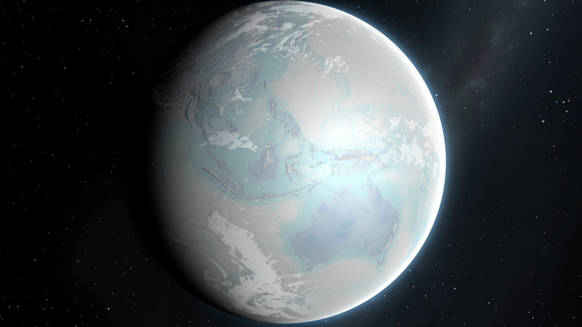 What did the snowball Earth look like?