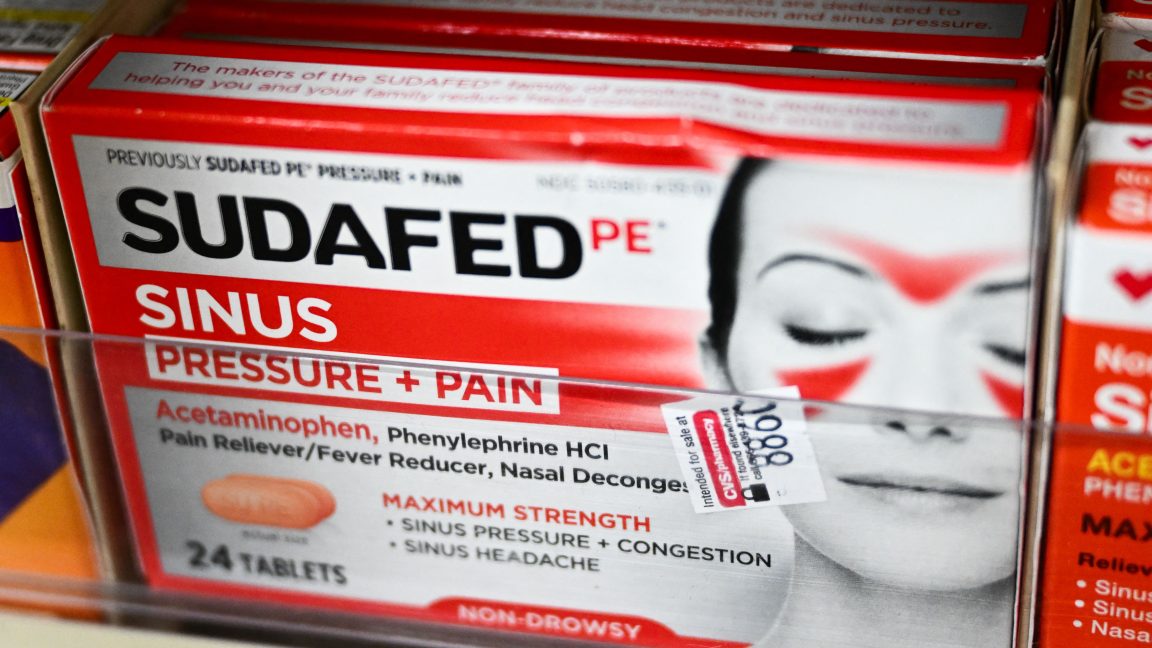 FDA proposes ditching common decongestant for being completely useless