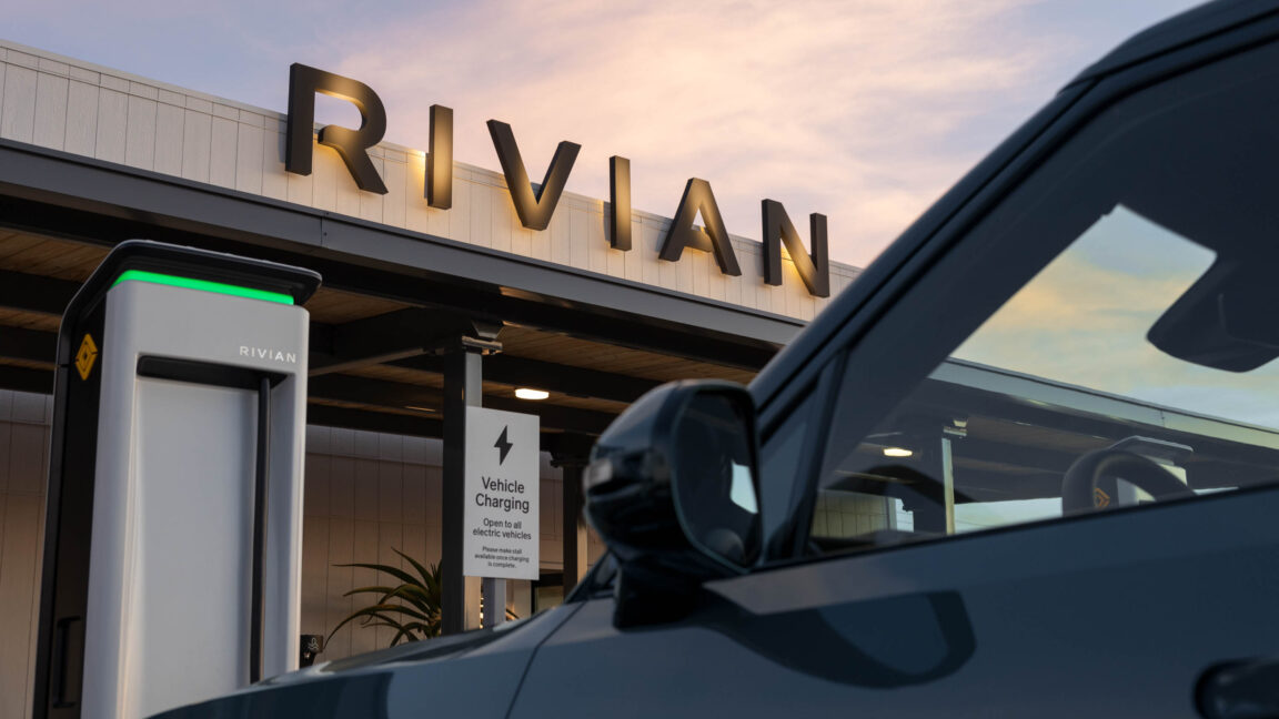 Rivian opens its adventure charging network to other EVs today